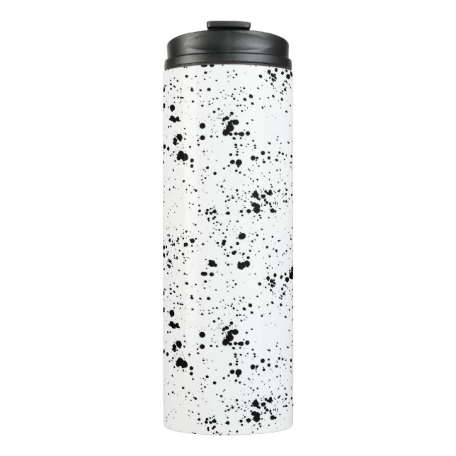 Bouteilles Isothermes Motif de peinture noire (Devant)