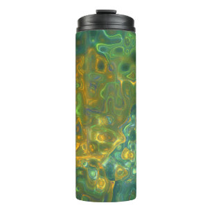 Bouteilles Isothermes Motif de pierre jaune vert de Tumbler thermique