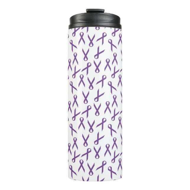 Bouteilles Isothermes Motif de rubans de sensibilisation aux violets épa (Devant)