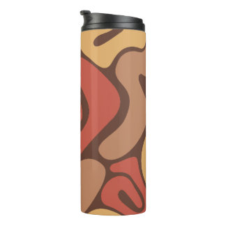 Bouteilles Isothermes Motif de spirale chaude en cuivré et brun clair