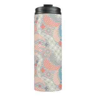 Bouteilles Isothermes Motif de style japonais. Illustration