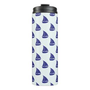 Bouteilles Isothermes Motif de voilier de bleu royal