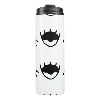 Bouteilles Isothermes Motif d'encre pour yeux peints à la main