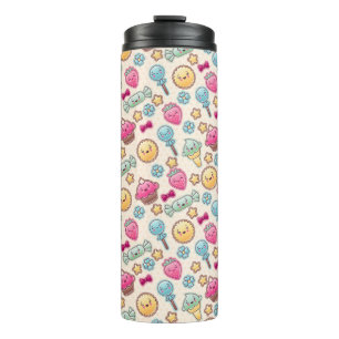 Bouteilles Isothermes Motif d'enfant de Kawaii avec des griffonnages