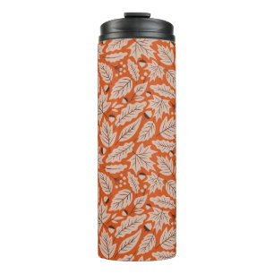 Bouteilles Isothermes Motif des feuilles d'automne et des araignées oran