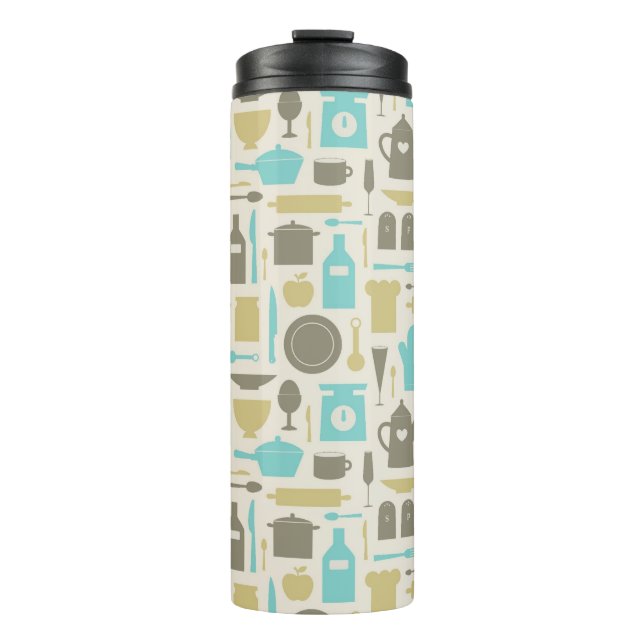 Bouteilles Isothermes Motif des outils de cuisine (Devant)