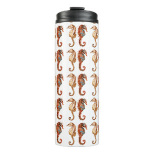 Bouteilles Isothermes Motif d'hippocampe d'aquarelle