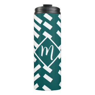 Bouteilles Isothermes Motif diagonal minimaliste, Monogramme