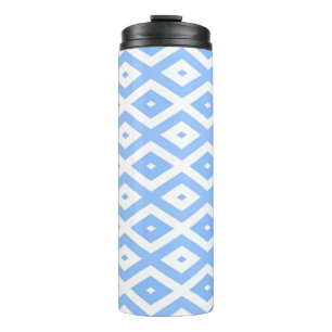 Bouteilles Isothermes Motif diamant bleu et blanc