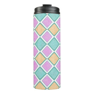 Bouteilles Isothermes Motif diamant prisme Harlequin pastel