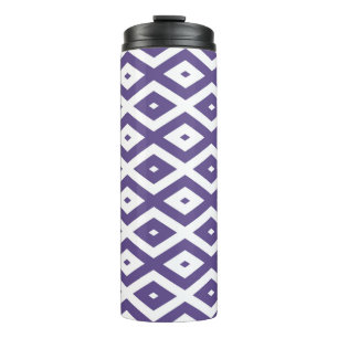 Bouteilles Isothermes Motif diamant ultra violet et blanc