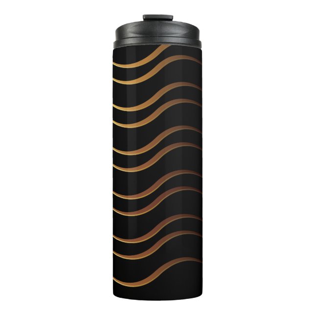 Bouteilles Isothermes Motif d'or 4 (Devant)