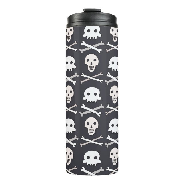Bouteilles Isothermes Motif du crâne d'Halloween (Devant)