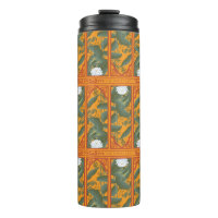 Motif du panneau botanique du coucher de soleil - 