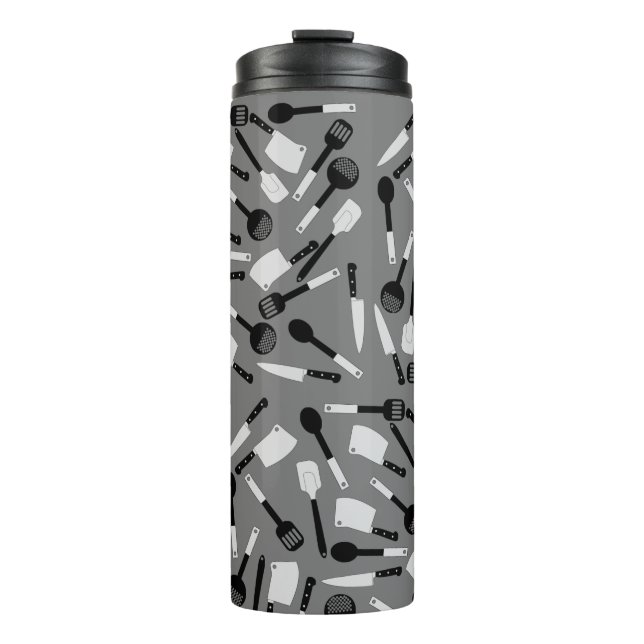 Bouteilles Isothermes Motif d'ustensiles de cuisine (Devant)