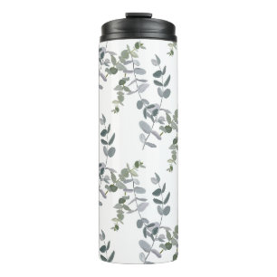 Bouteilles Isothermes Motif élégant de feuilles d'eucalyptus vert sauge