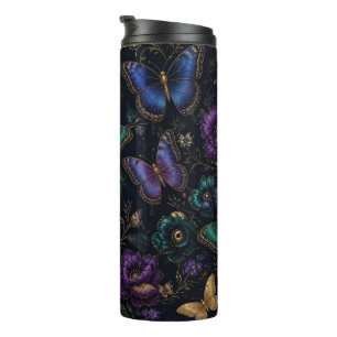 Bouteilles Isothermes Motif élégant de papillon sombre