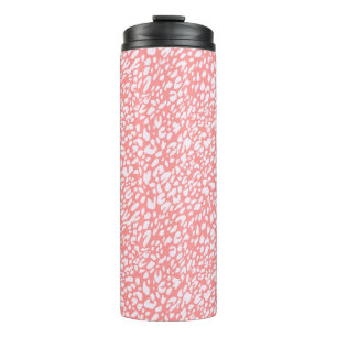 Bouteilles Isothermes Motif Empreinte de léopard corail