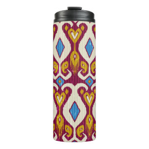 Bouteilles Isothermes Motif en tissu ikat traditionnel