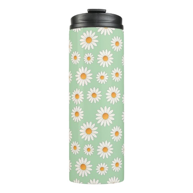 Bouteilles Isothermes Motif Fleur Chic Daisy - Design Floral Cute - (Devant)