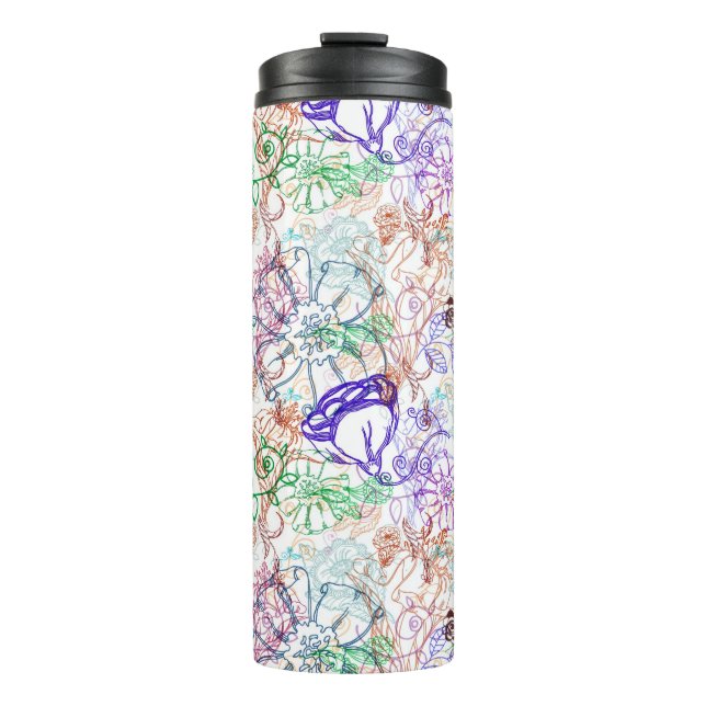 Bouteilles Isothermes Motif floral 5 (Devant)