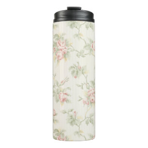 Bouteilles Isothermes Motif floral Cottagecore Rose rose vintage