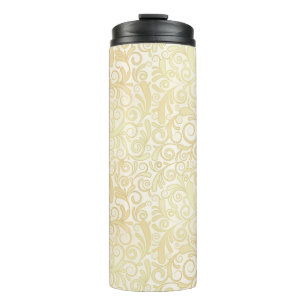 Bouteilles Isothermes Motif floral de feuille d'or