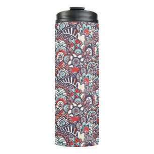 Bouteilles Isothermes Motif floral de griffonnage de Paisley