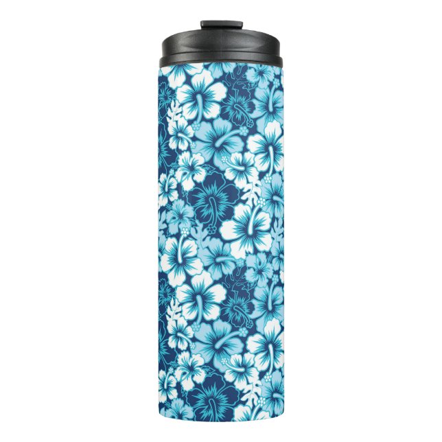 Bouteilles Isothermes Motif floral de ketmie de surf (Devant)