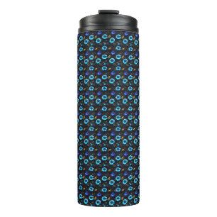 Bouteilles Isothermes Motif floral fleurs bleues