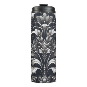 Bouteilles Isothermes Motif floral ornemental gothique gras foncé