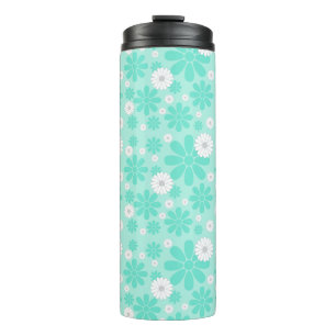 Bouteilles Isothermes Motif Floral Pastel MINT