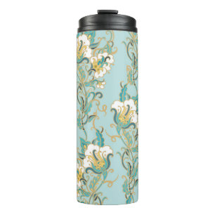 Bouteilles Isothermes Motif floral sans parfum avec fleurs de coton blan