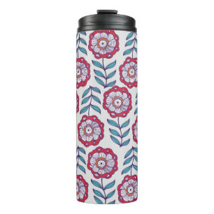Bouteilles Isothermes Motif fluide floral, texture sans fin avec flux