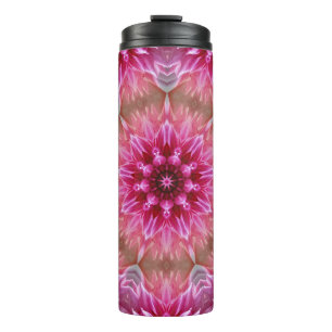 Bouteilles Isothermes Motif géométrique à fleurs rose Mandala-67545