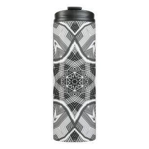 Bouteilles Isothermes Motif géométrique noir blanc