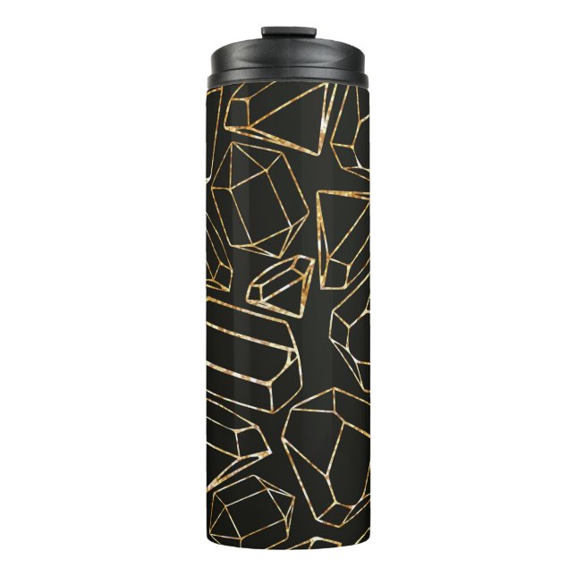 Bouteilles Isothermes Motif géométrique sans couture dans le style rétro (Devant)