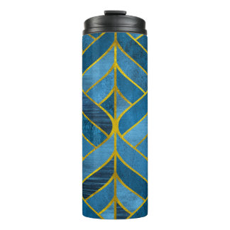 Bouteilles Isothermes Motif Gold Blue Grunge