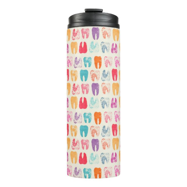 Bouteilles Isothermes Motif grunge de dent (Devant)