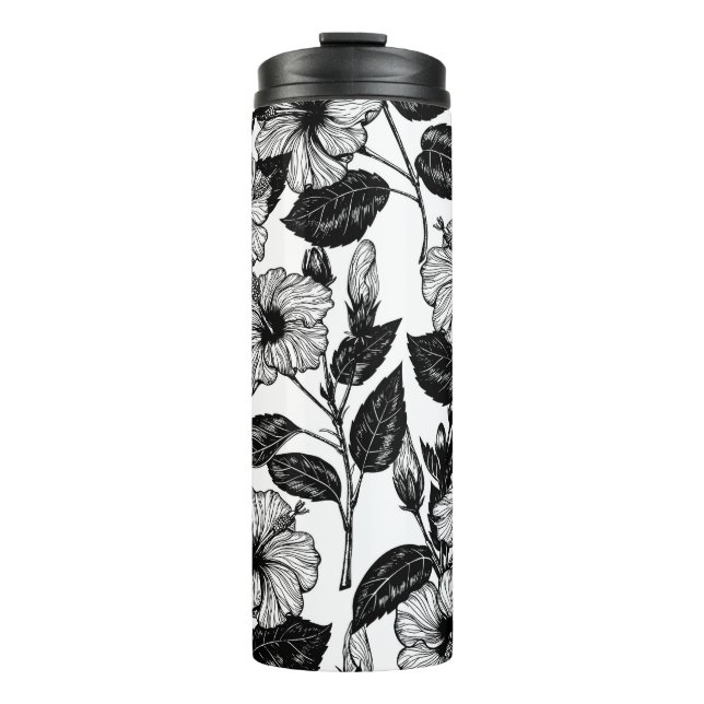 Bouteilles Isothermes Motif Hibiscus (Devant)