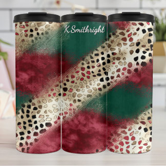 Bouteilles Isothermes Motif imprimé animal patchwork texturé