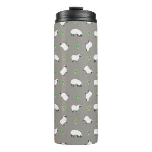 Bouteilles Isothermes Motif irlandais de shamrock et de moutons