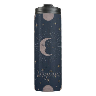 Bouteilles Isothermes Motif Lune Céleste   Vêtements Personnalisés Cosmi