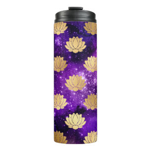 Bouteilles Isothermes Motif Mandala Dharma Galaxie Or & Violet