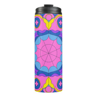 Bouteilles Isothermes Motif Mandala Géométrique Rétro Psychedélique