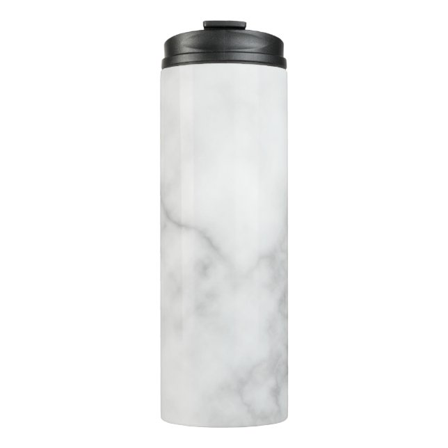 Bouteilles Isothermes Motif Marbre blanc élégant (Devant)