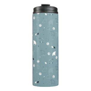 Bouteilles Isothermes motif montrant un polaire mignon