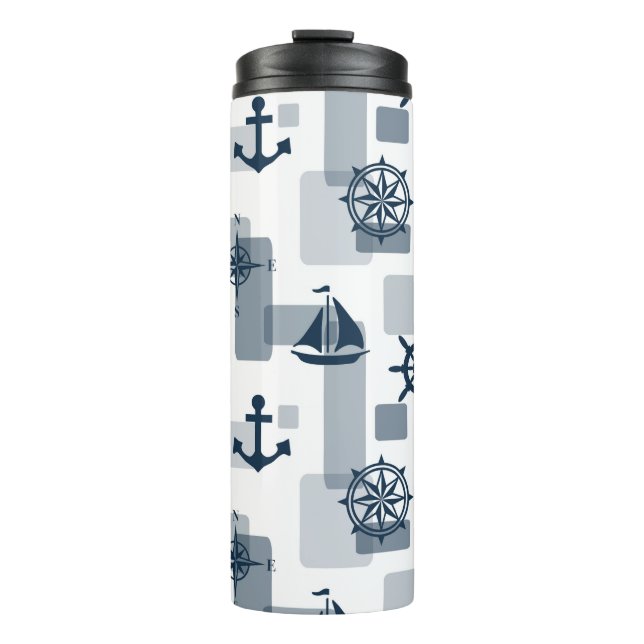 Bouteilles Isothermes Motif nautique (Devant)