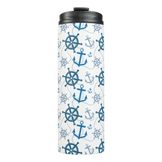 Bouteilles Isothermes motif nautique (Devant)
