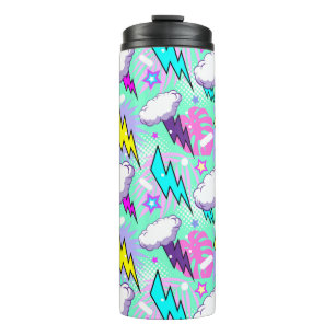 Bouteilles Isothermes Motif Neon Lightning Bolts & Stars